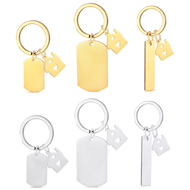 Alle sechs Varianten: klein, groß und Stab, jeweils in Gold und Silber